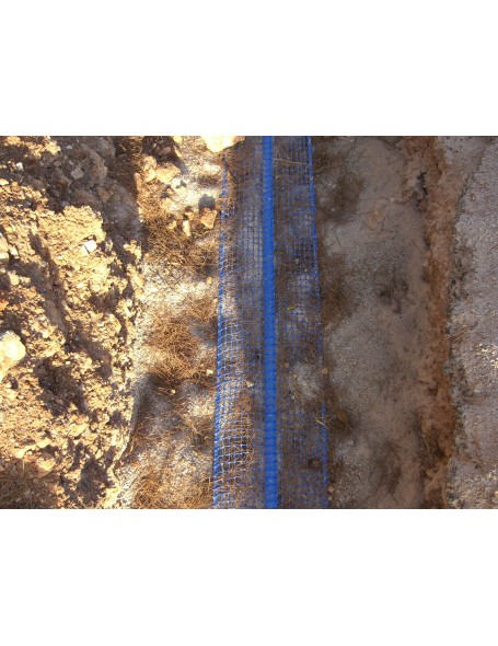 Μπλε δίχτυ σήμανσης υπογείων αγωγών ύδρευσης