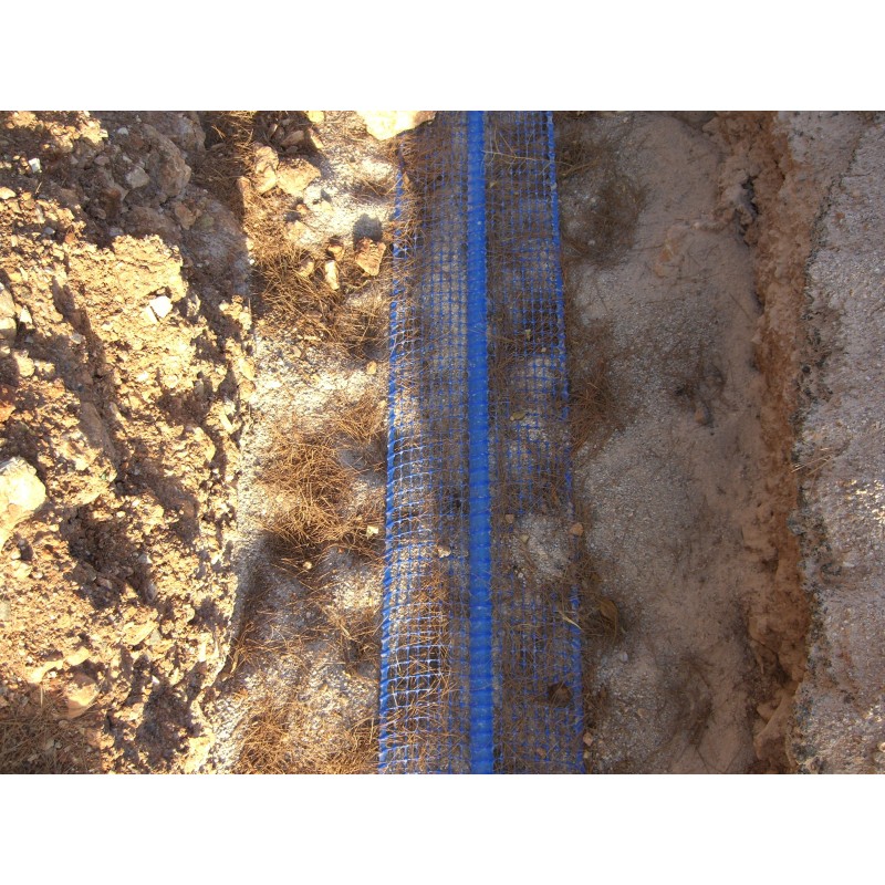 Μπλε δίχτυ σήμανσης υπογείων αγωγών ύδρευσης